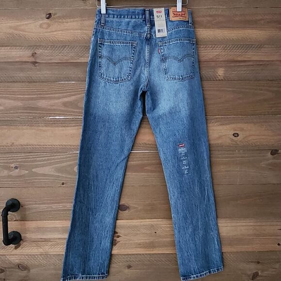 NEW Levis 511 Slim Fit jeans boys size 16 reg 28x28 - Picture 2 of 6